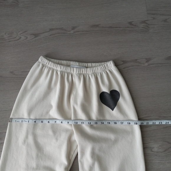 SPRWMN Vintage White Heart Sweatpants S - Picture 12 of 16